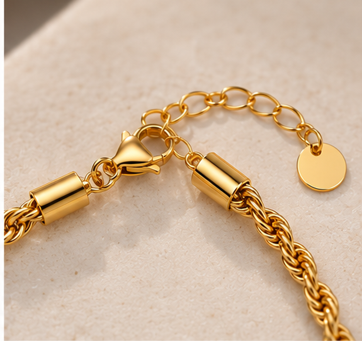 18K Gold Plated Classic Link Chain Bracelet