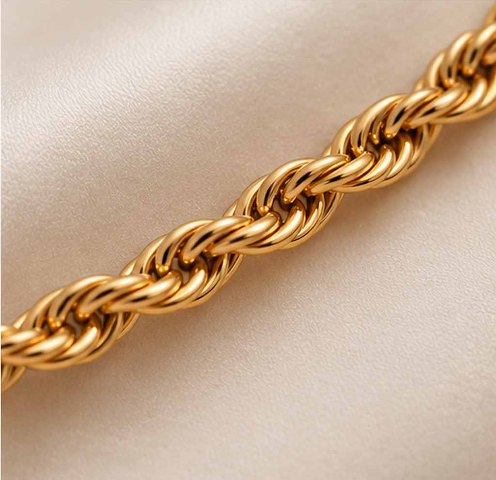 18K Gold Plated Classic Link Chain Bracelet