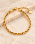 18K Gold Plated Classic Link Chain Bracelet