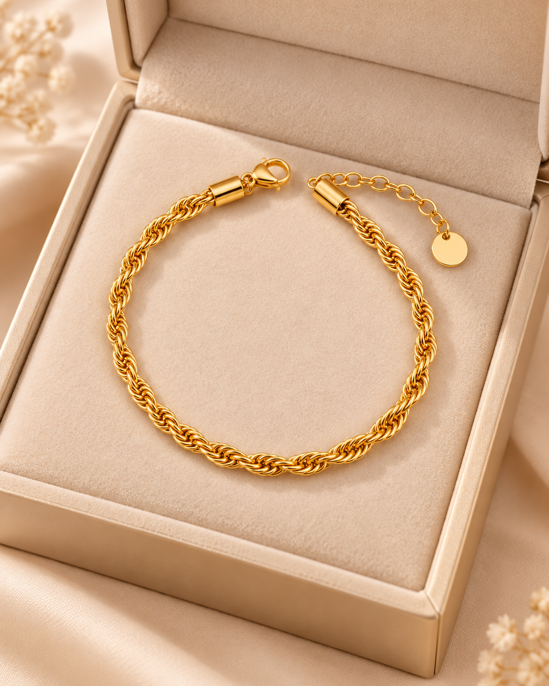18K Gold Plated Classic Link Chain Bracelet