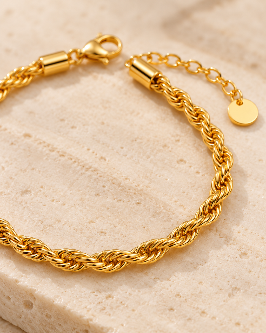 18K Gold Plated Classic Link Chain Bracelet